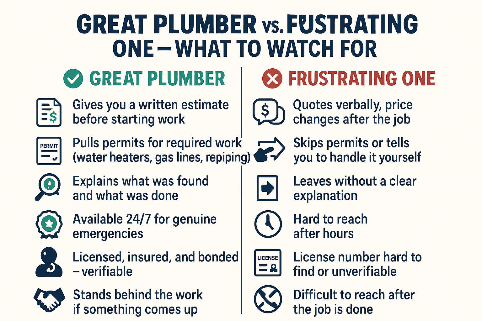 What Separates a Great Plumber from a Frustrating One?