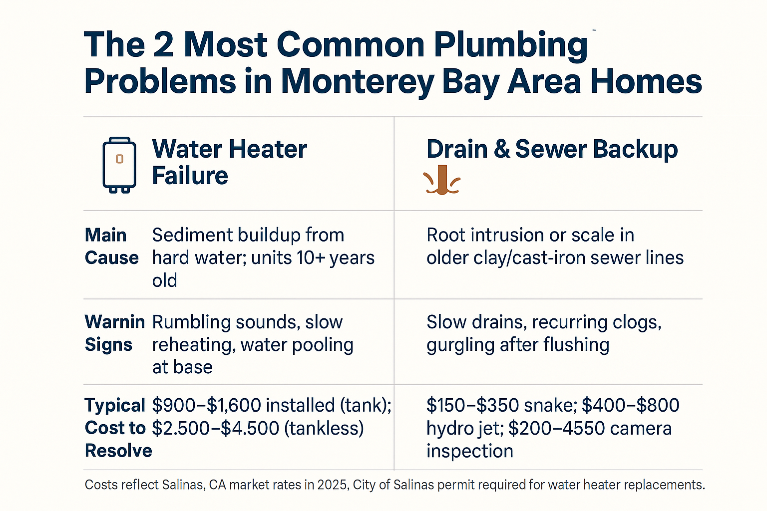 Your Monterey Plumbing Problem Isn't as Unique as You Think