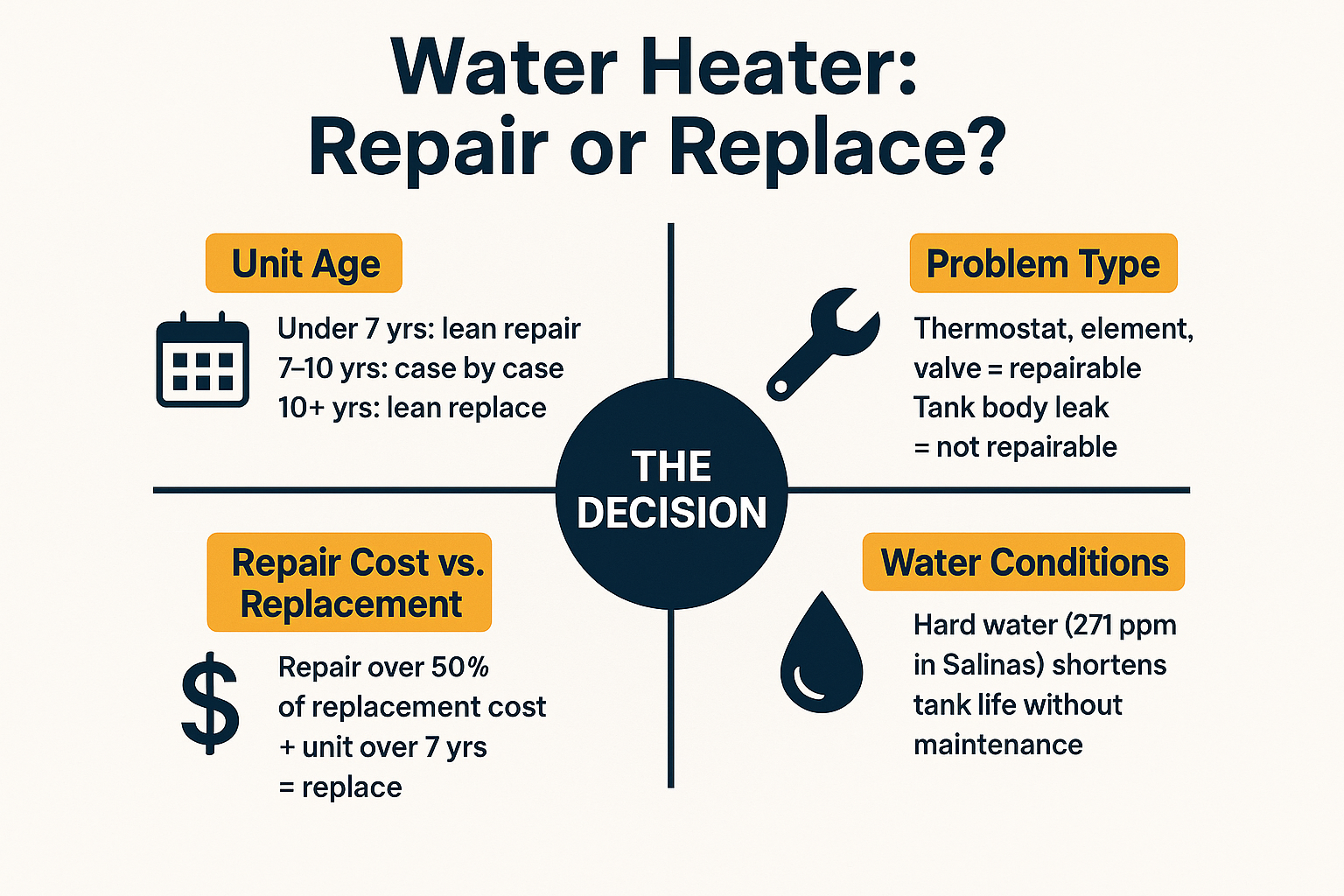Repair or Replace Your Water Heater? A Realistic Way to Think It Through