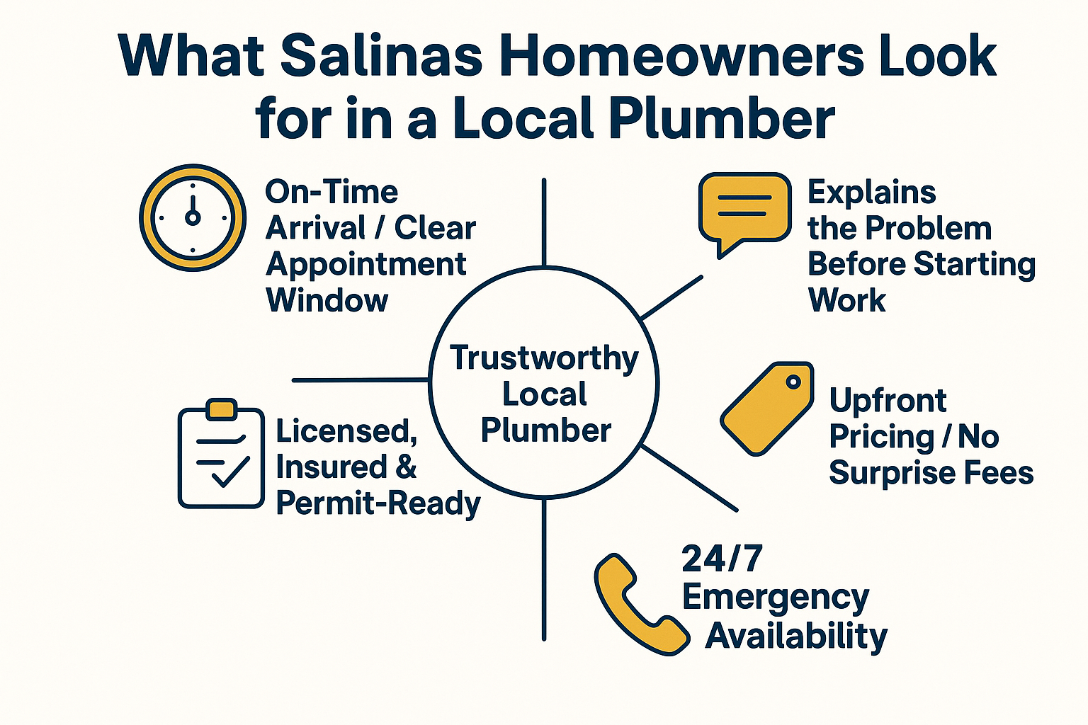 What Salinas Homeowners Actually Expect From a Local Plumber